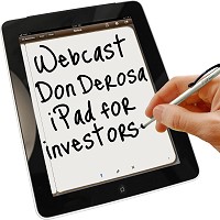 Webcast on Using the iPad with Don DeRosa
