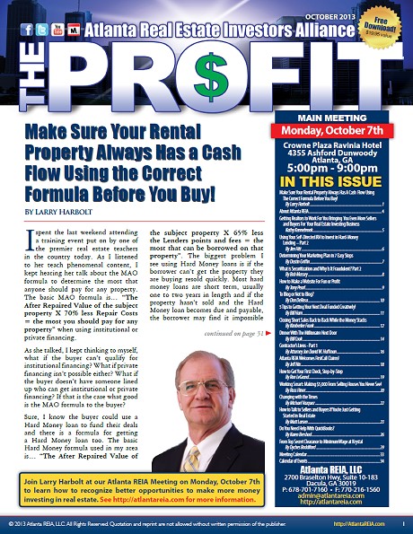 The Profit Newsletter - October 2013