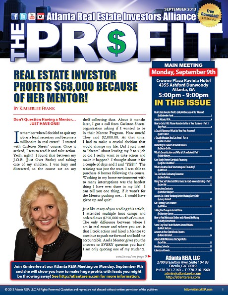 The Profit Newsletter - September 2013