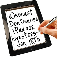 Webcast on Using the iPad with Don DeRosa