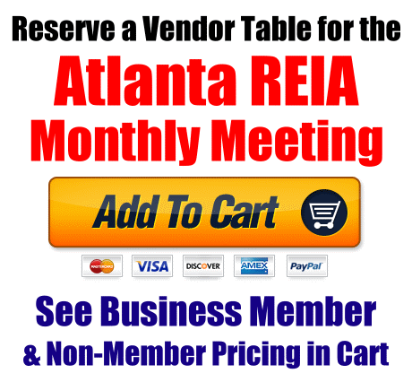 Reserve Your Vendor Table Now!